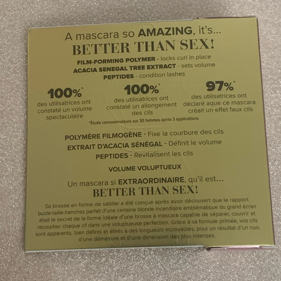 🍒2/$28 or 3/$38🍒 Too Faced Better Than Sex Mascara - Picture 7 of 15